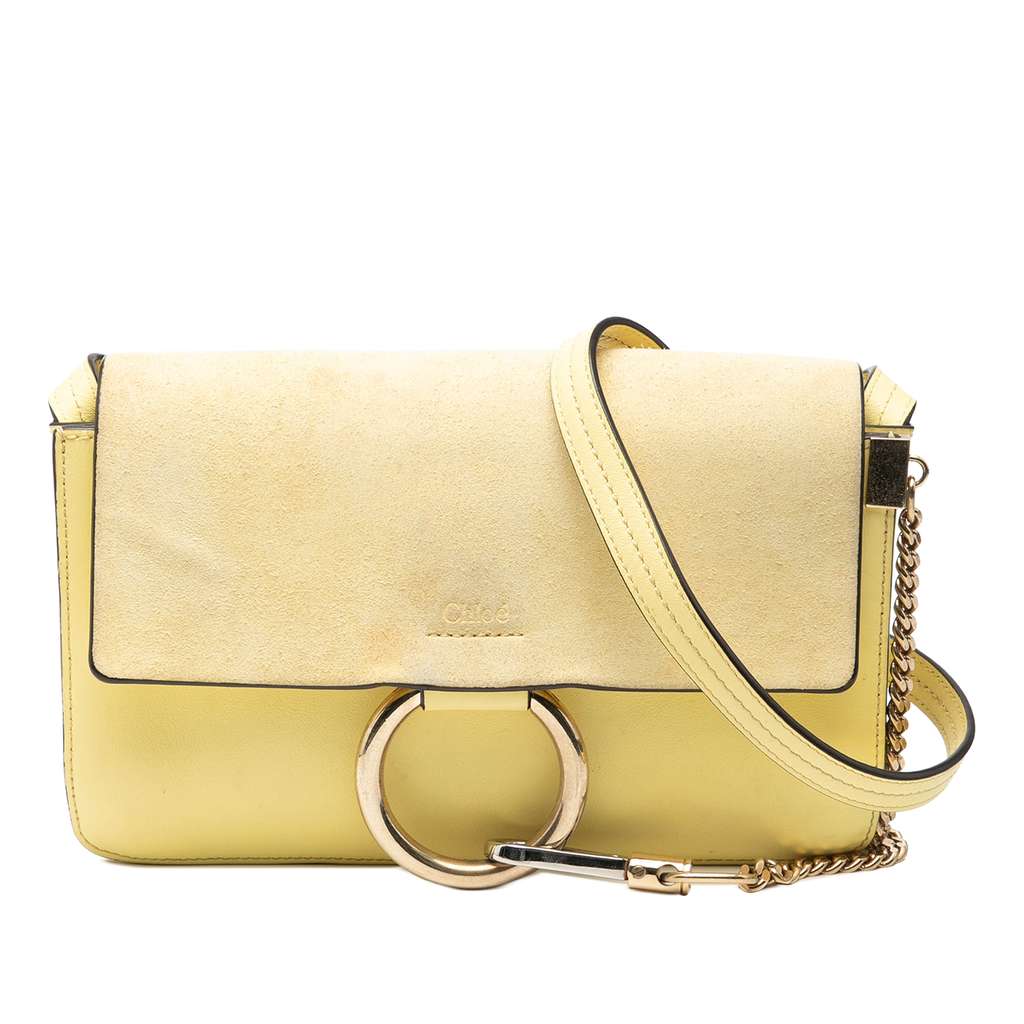 Chloé Small Suede and Calfskin Faye Crossbody