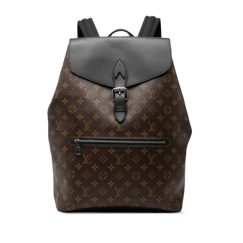 Louis Vuitton Monogram Macassar Palk Backpack Brown Very good - Front View
