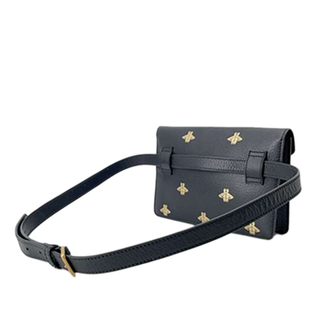 Gucci Leather Bee Star Belt Bag - 2