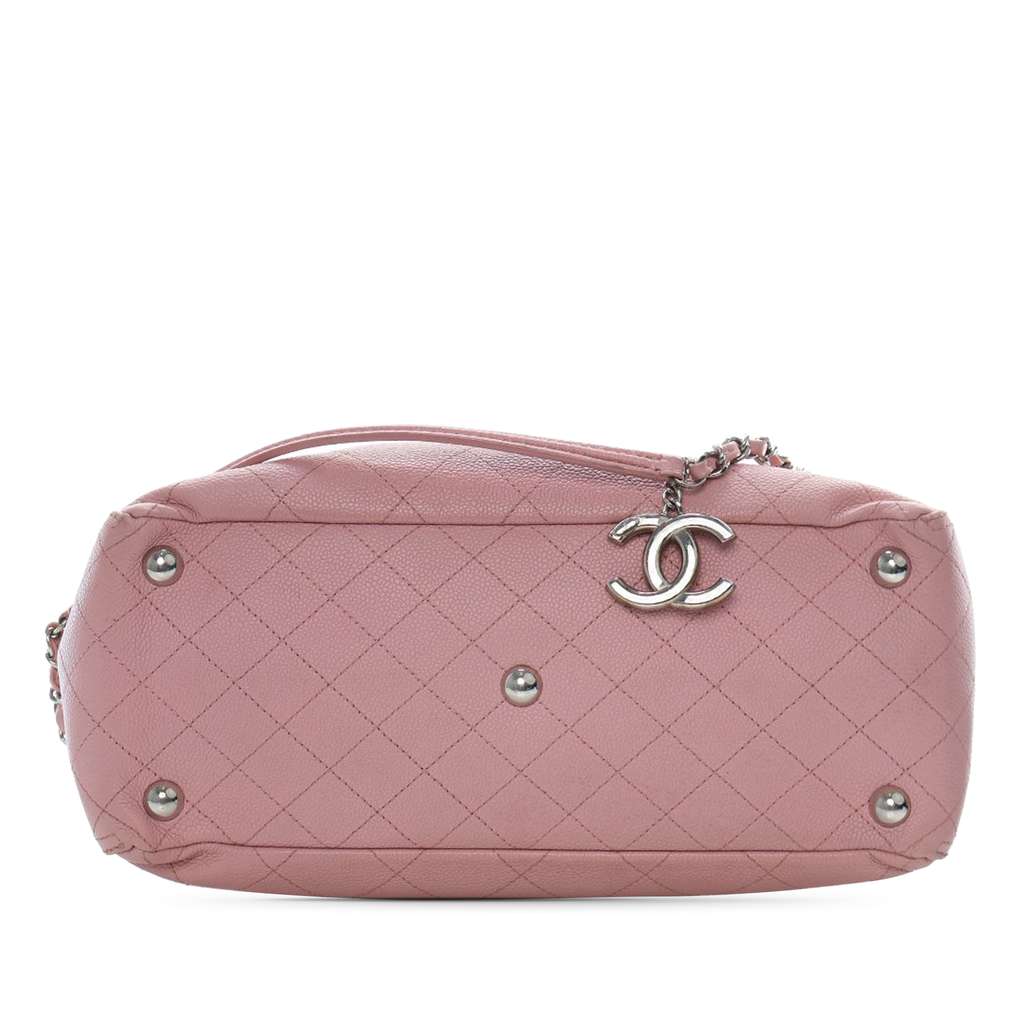 Chanel Small Quilted Caviar CC Pocket Tote - 3