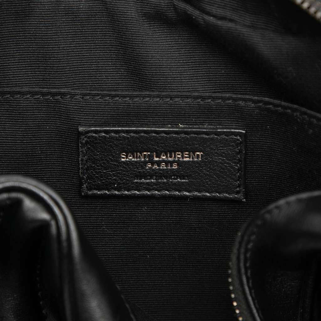 Saint Laurent Chevron Calfskin Monogram Monochrome Lou Camera Bag - 5