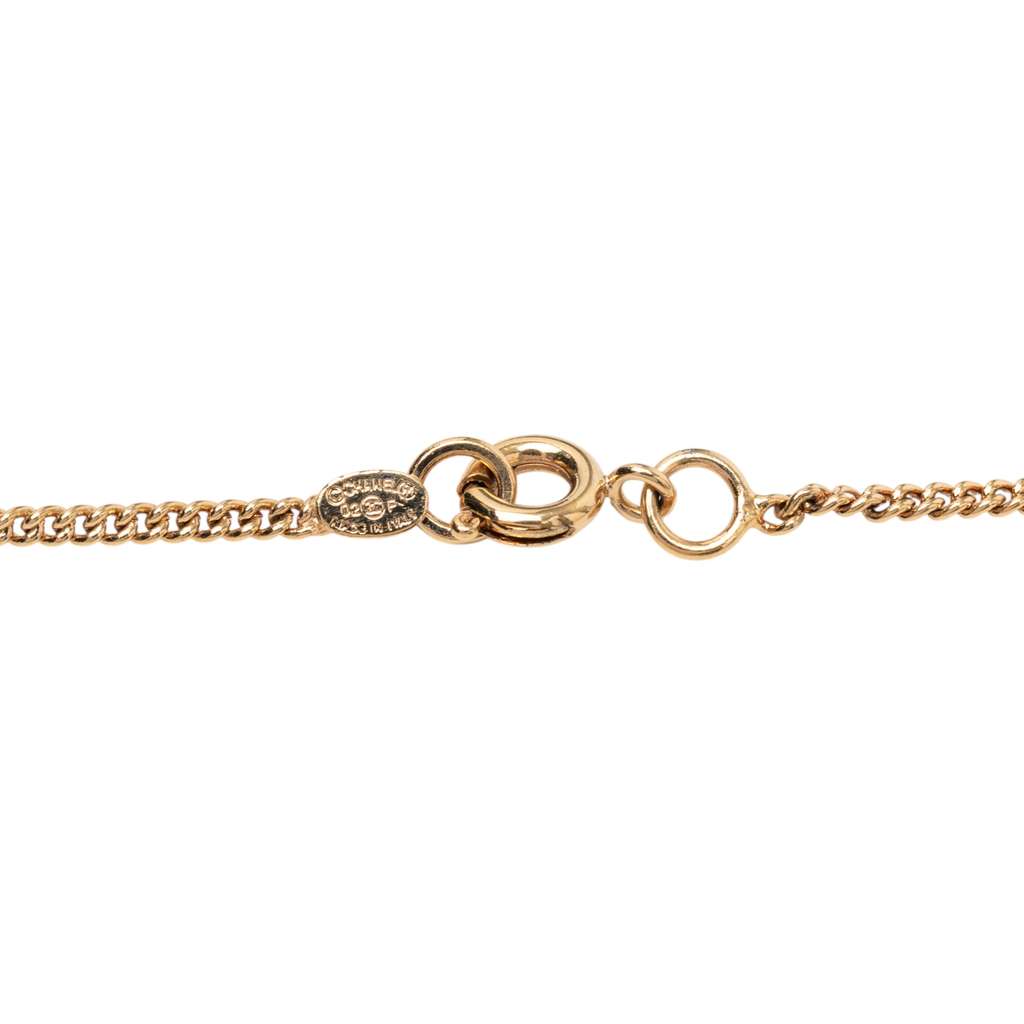 Chanel Gold Plated Heart Lock And Key Pendant Necklace - 5