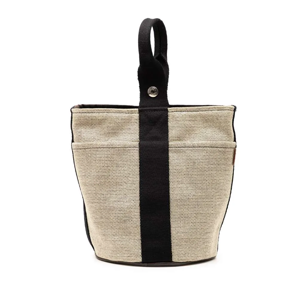 Hermès Toile Saxo PM Brown Canvas Very good - Front View