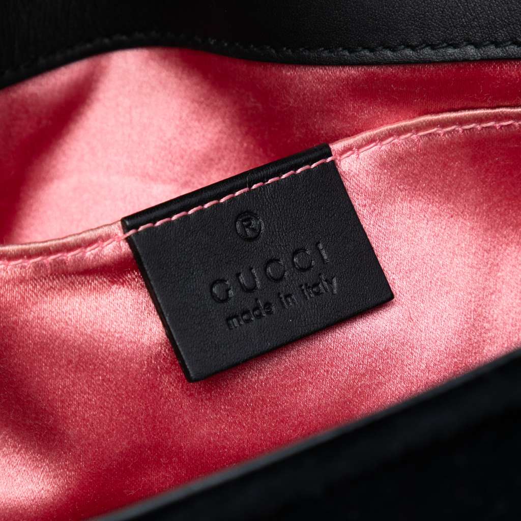 Gucci Small GG Marmont Matelasse Velvet Shoulder Bag - 5