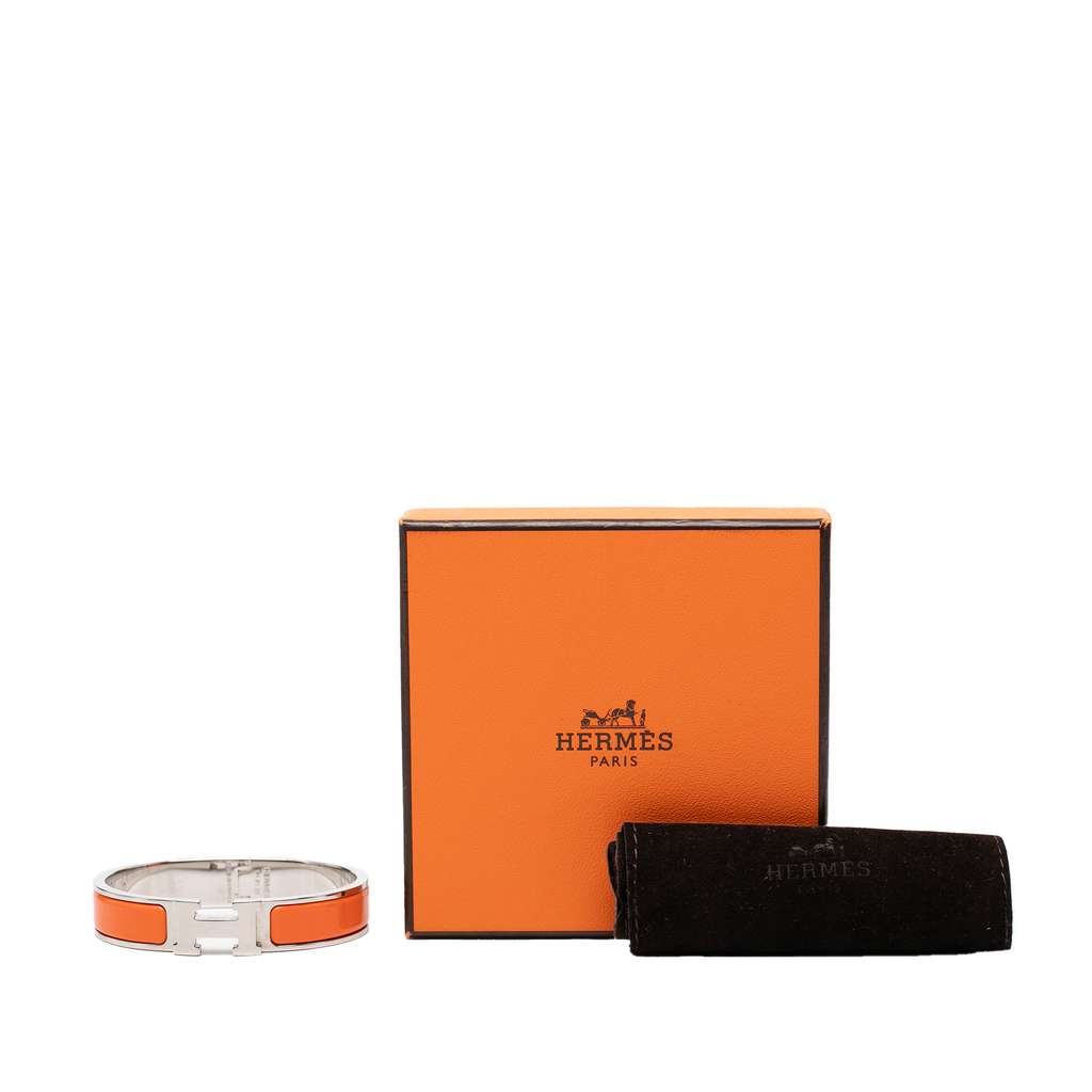 Hermès Narrow Enamel Clic H Bracelet PM - 5