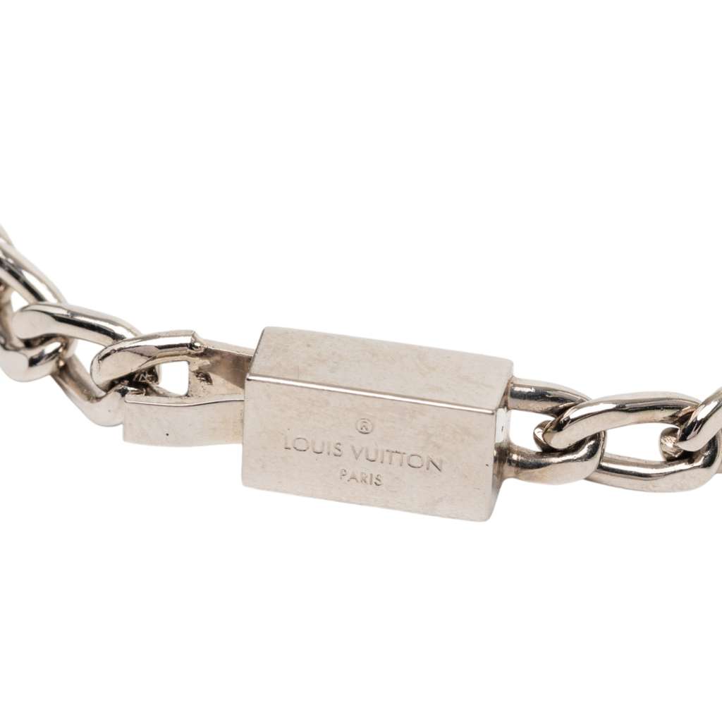 Louis Vuitton Silver Plated LV Horn Bracelet - 5
