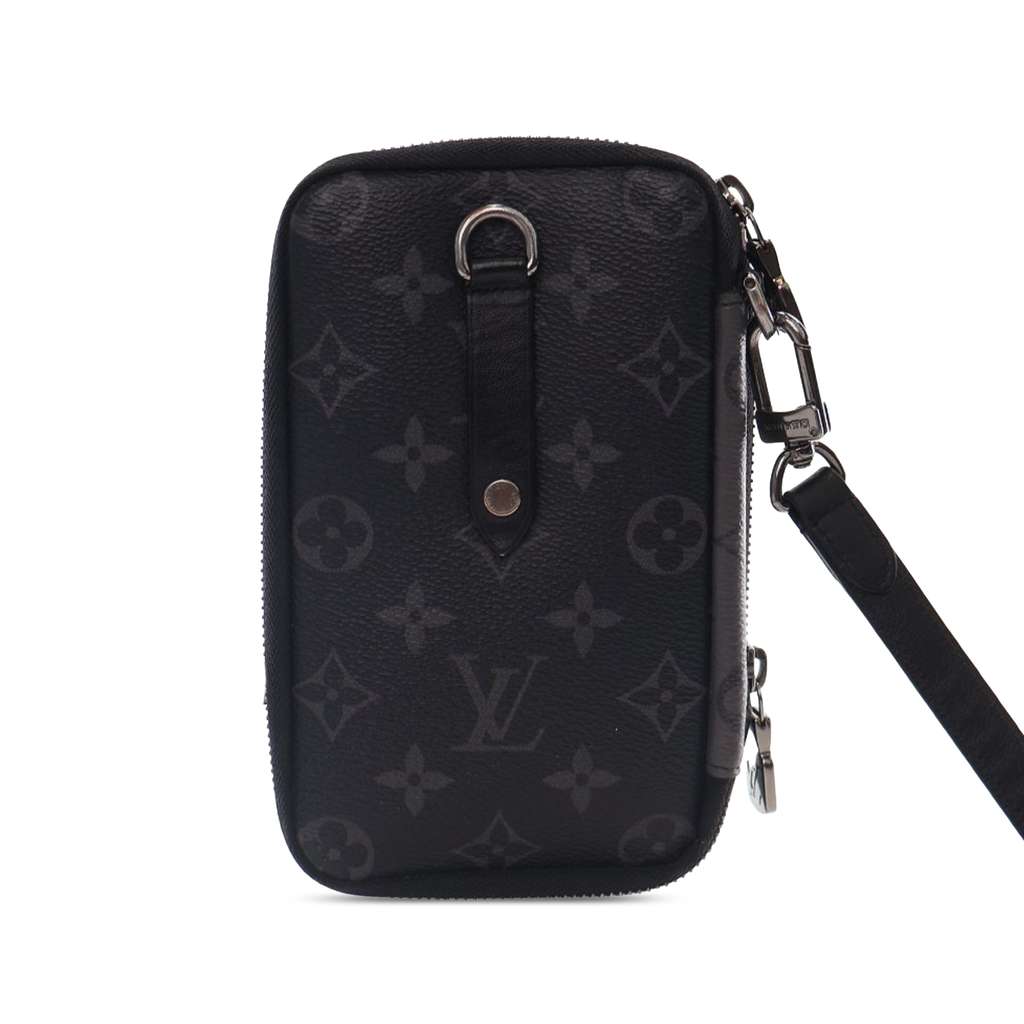 Louis Vuitton Monogram Eclipse Reverse Double Phone Pouch - 3