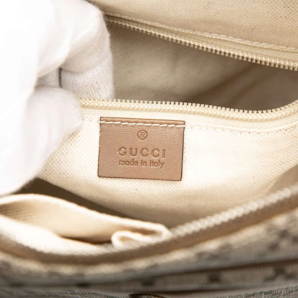 Gucci Diamante Coated Canvas Zip Crossbody Brown Canvas Very good - Box View