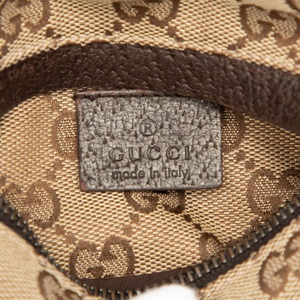 Gucci GG Canvas Double Pocket Belt Bag Brown Canvas Good condition - Box View