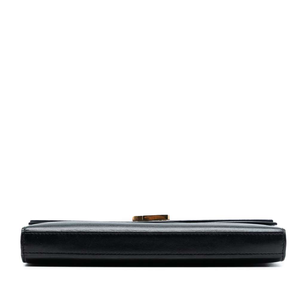 Saint Laurent Leather Monogram Sulpice Wallet on Chain Black Leather Good condition - Inside View