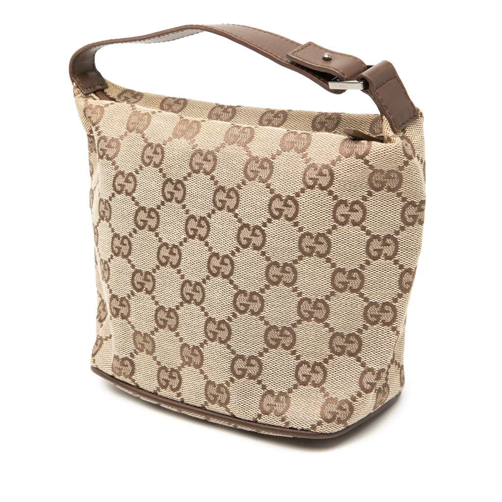 Gucci GG Canvas Handbag Brown Canvas Good condition - Back View