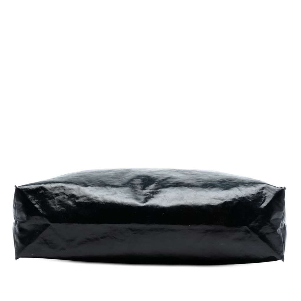 Gucci PVC Coated Canvas Logo Montecarlo Tote Black Good condition - Inside View