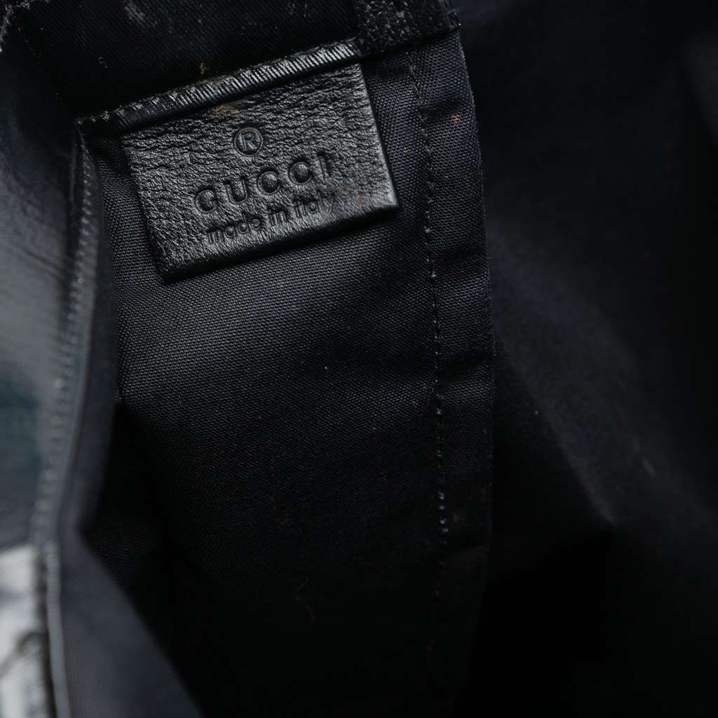 Gucci PVC Coated Canvas Logo Montecarlo Tote Black Good condition - Box View