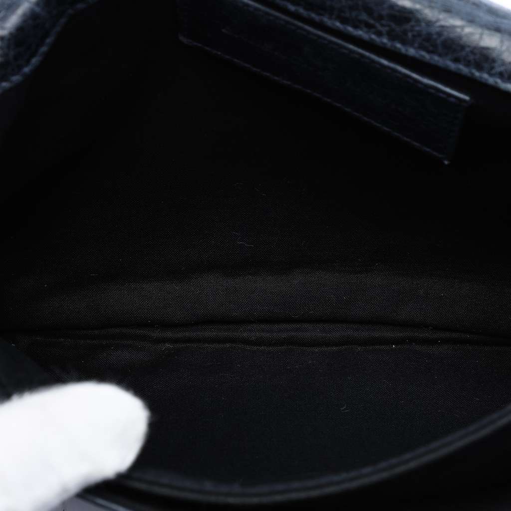 Balenciaga Lambskin Motocross Giant 21 Envelope Clutch Blue Leather Good condition - Model View