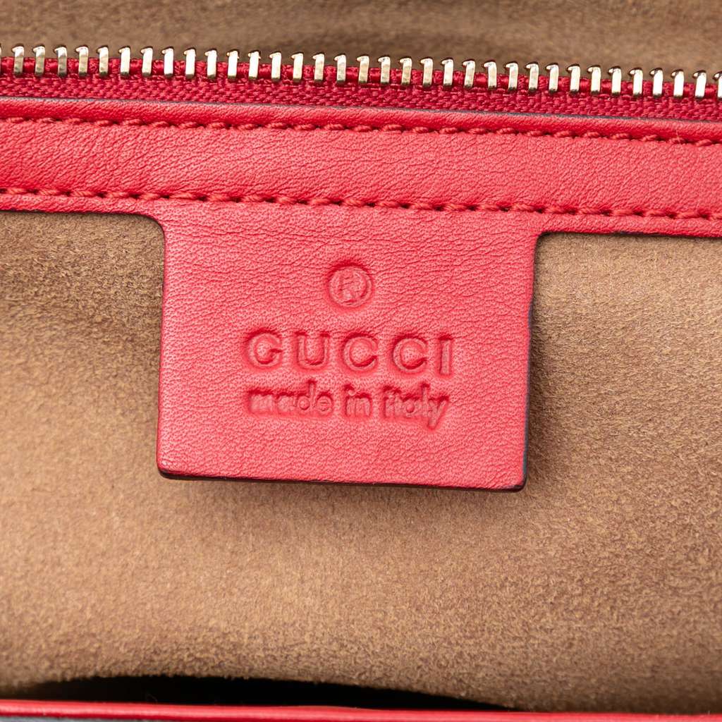 Gucci Medium GG Supreme Padlock Shoulder Bag Brown Canvas Good condition - Box View