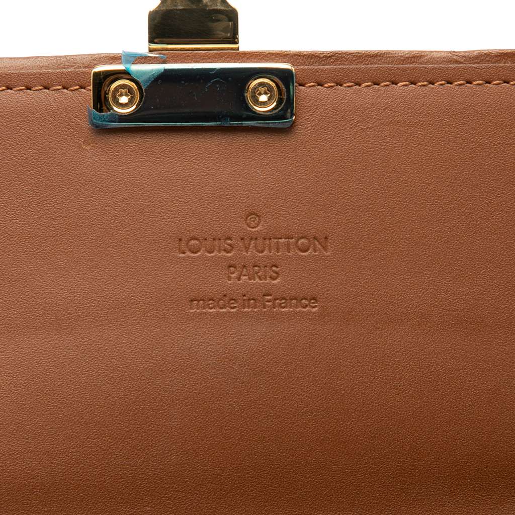 Louis Vuitton Damier Ebene Ascot Wallet Brown Good condition - Box View