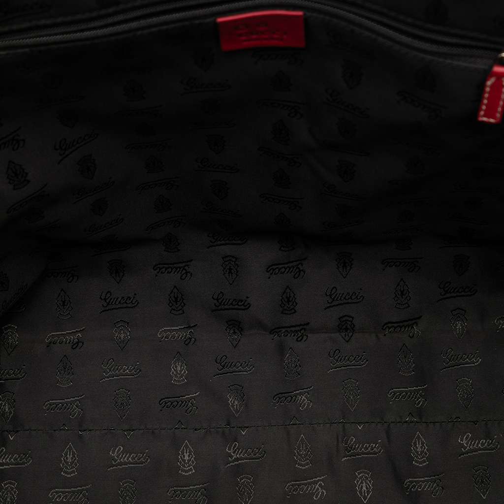 Gucci Canvas Flora Tote White Canvas Good condition - Model View