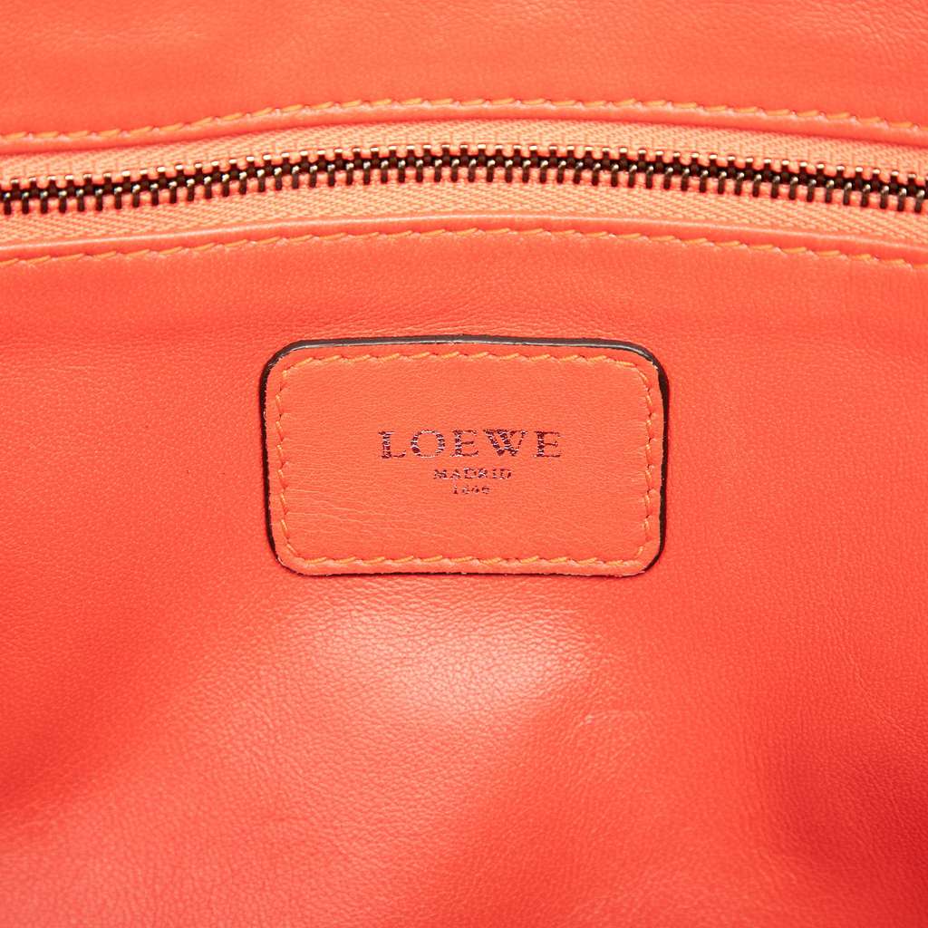 Loewe Tricolor Leather Amazona 36 Orange Leather Good condition - Box View