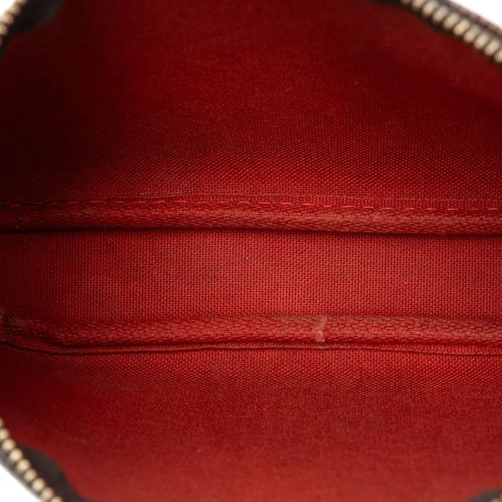 Louis Vuitton Damier Ebene Mini Pochette Accessoires Brown Very good - Model View