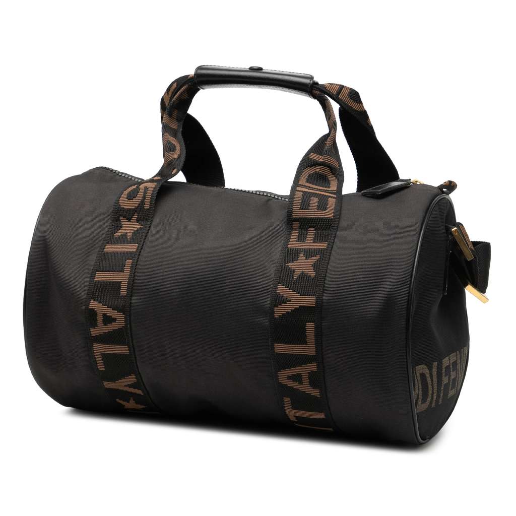 Fendi Nylon Roma 1925 Duffle Bag Brown Good condition - Back View