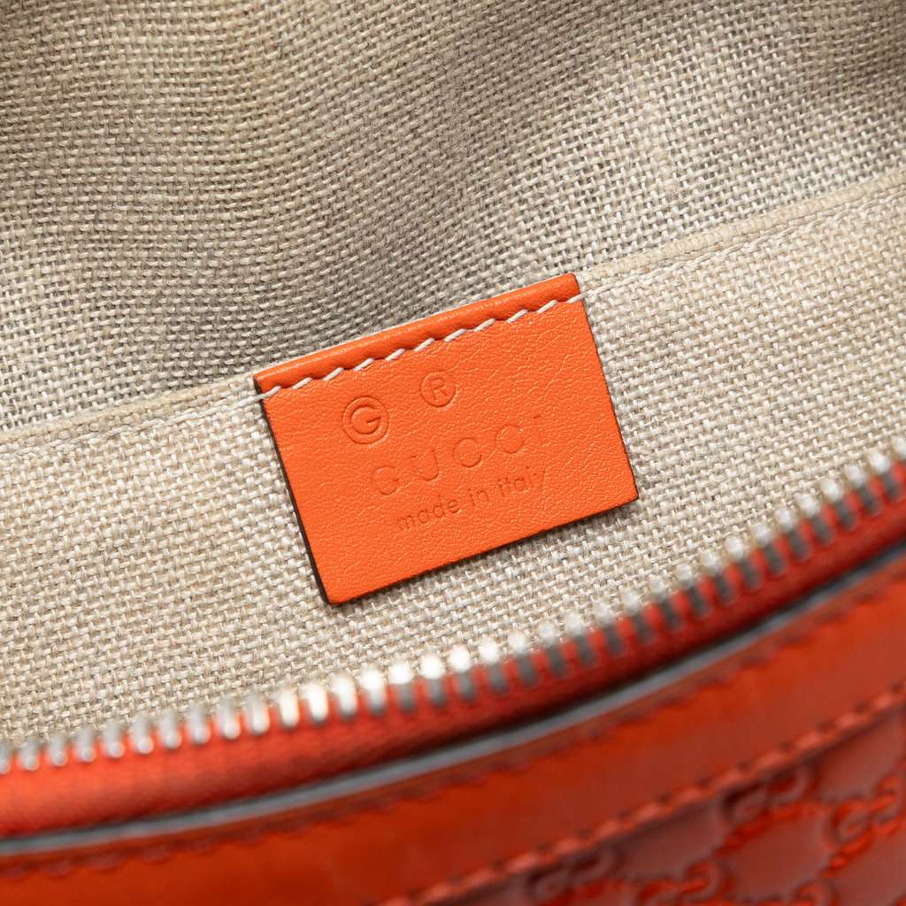 Gucci Mini Microguccissima Dome Satchel Orange Leather Good condition - Box View