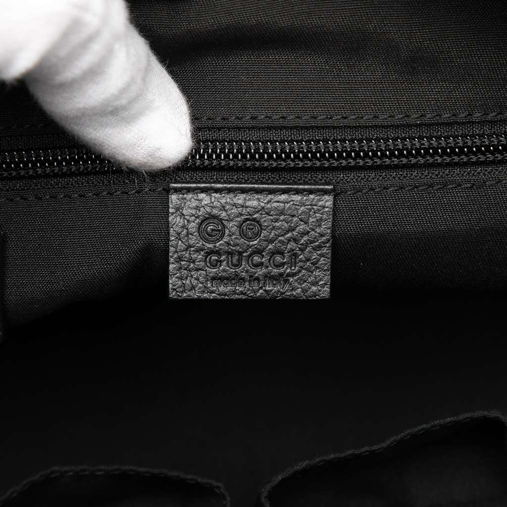 Gucci GG Nylon Web Tote Black Good condition - Box View