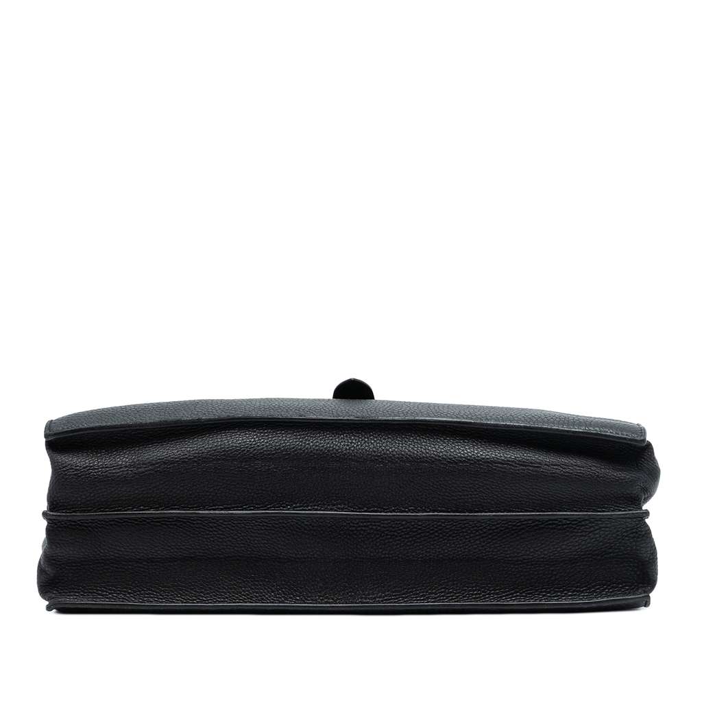 Hermès Togo Sac A Depeches 38 Black Leather Good condition - Inside View