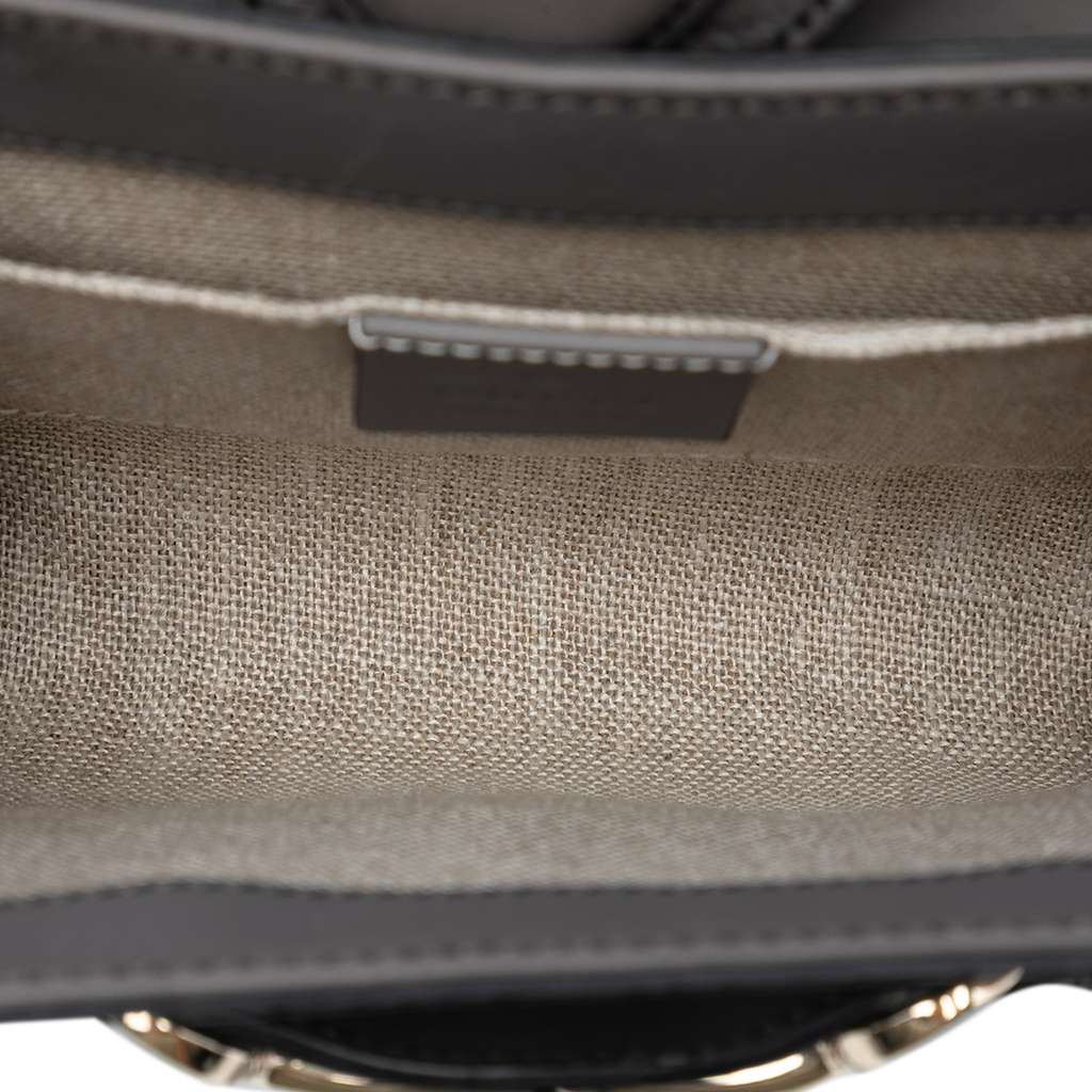 Gucci Mini Microguccissima Emily Crossbody Grey Leather Good condition - Model View