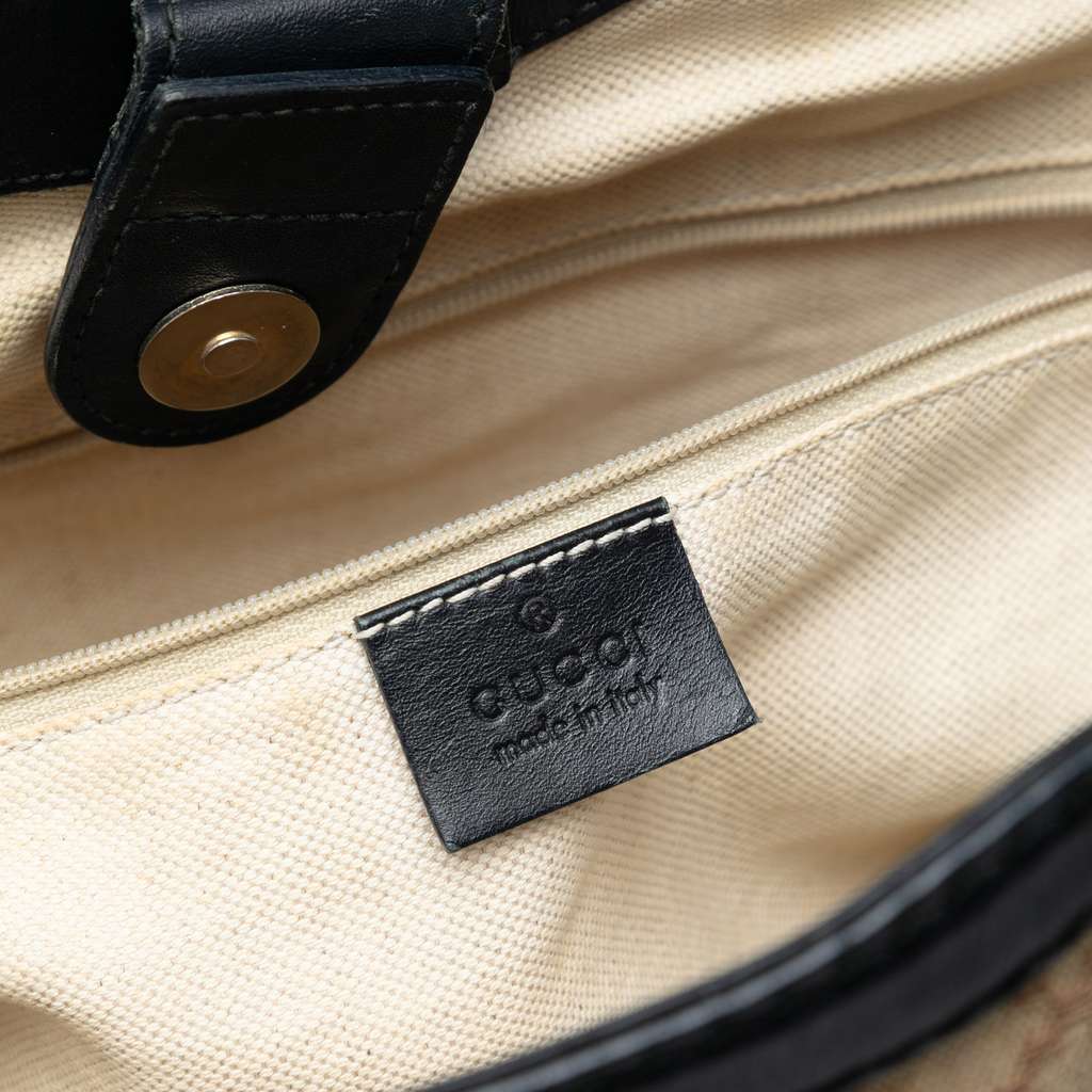 Gucci Medium Diamante Canvas Sukey Tote Brown Canvas Good condition - Box View