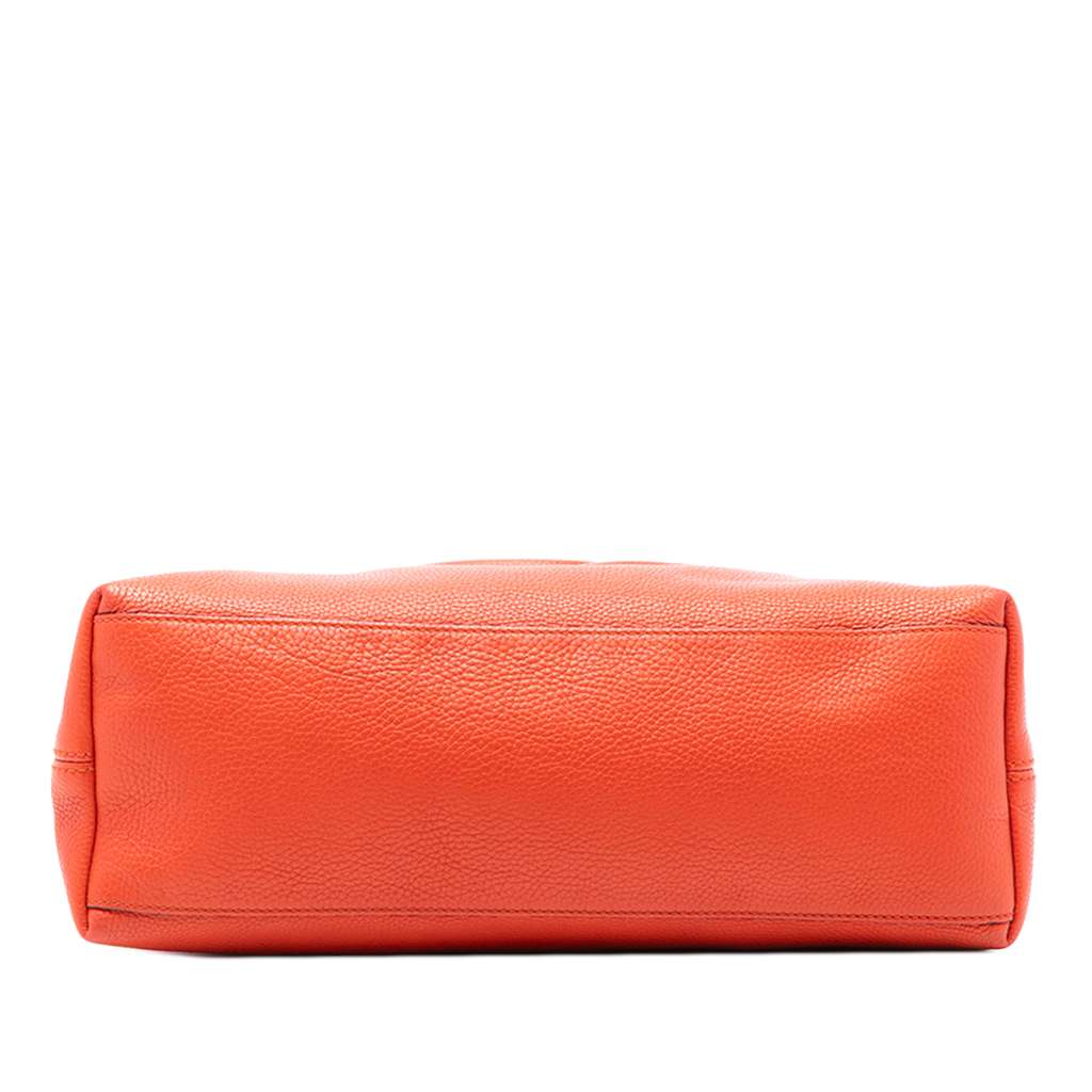 Gucci Medium Leather Soho Chain Tote Orange Leather Good condition - Inside View