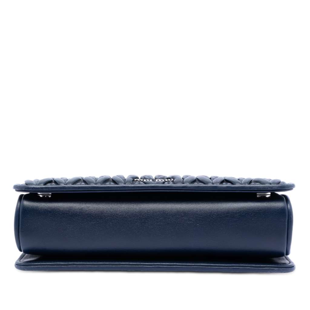 Miu Miu Matelasse Nappa Club Shoulder Bag Blue Leather Very good condition - Inside View