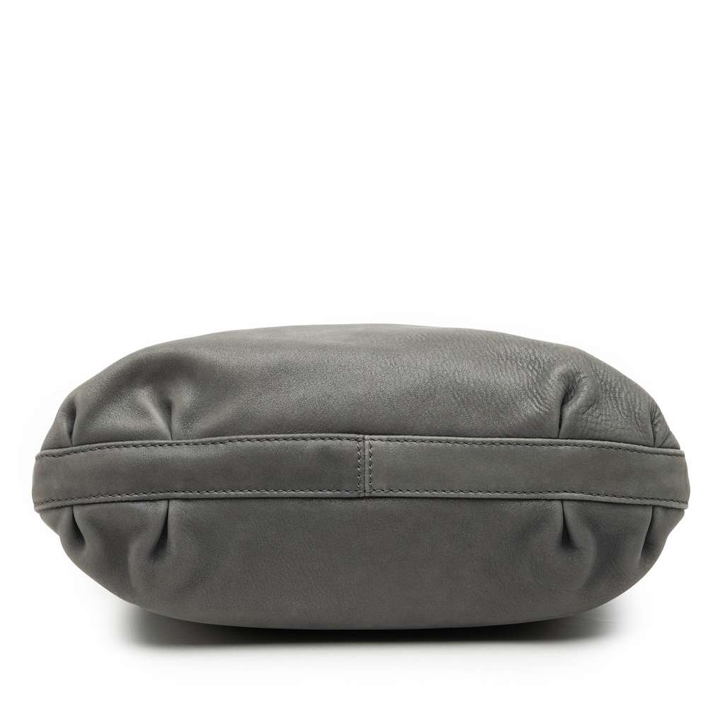 Fendi Nubuck FF Chains Tote Grey Leather Good condition - Inside View