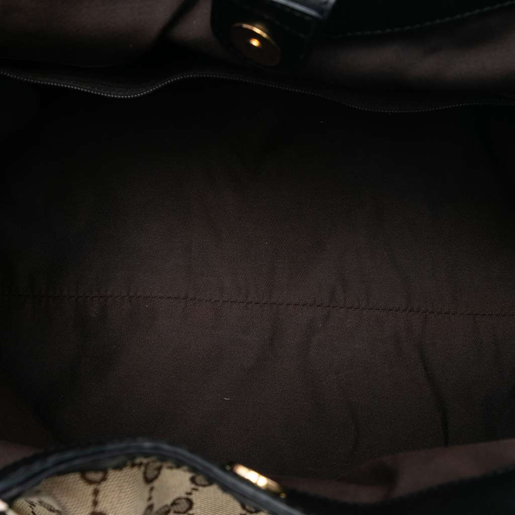 Gucci Medium GG Canvas Sukey Tote Brown Canvas Good condition - Model View