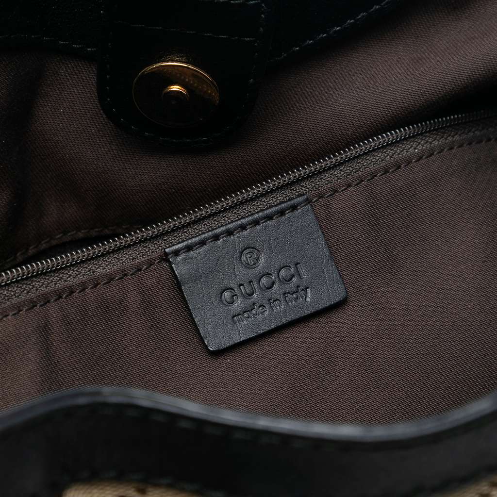 Gucci Medium GG Canvas Sukey Tote Brown Canvas Good condition - Box View