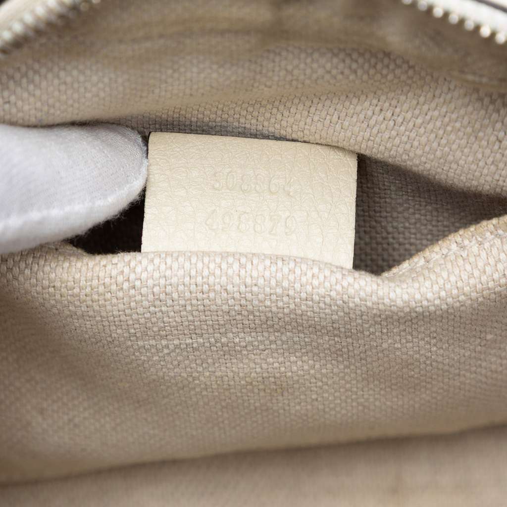 Gucci Leather Soho Disco Crossbody White Leather Good condition - Box View