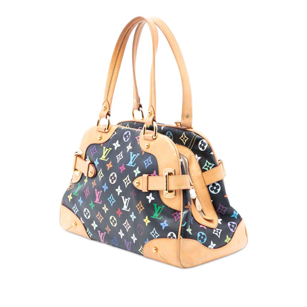 Louis Vuitton Monogram Multicolore Claudia Black Good condition - Back View