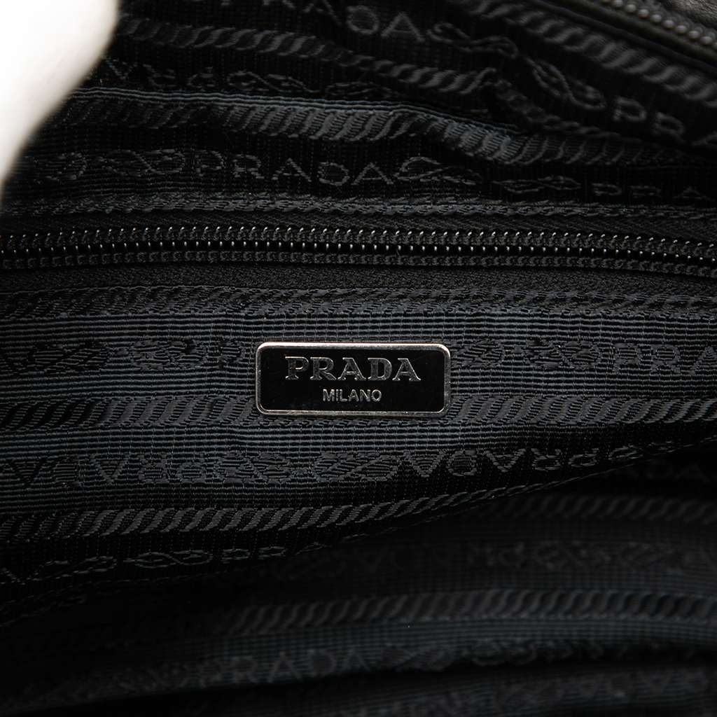 Prada Tessuto Tassel Handbag Black Good condition - Box View