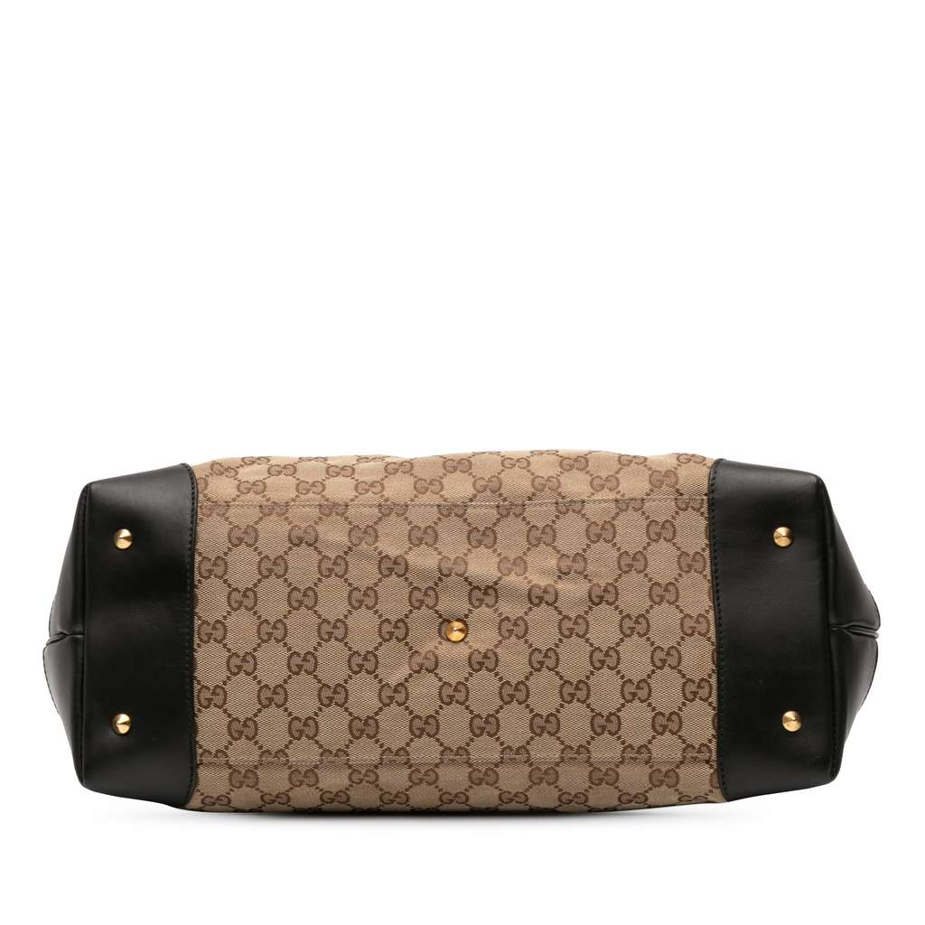 Gucci GG Canvas Patti Stud Tote Brown Canvas Good condition - Inside View