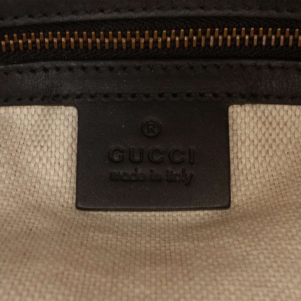 Gucci GG Canvas Patti Stud Tote Brown Canvas Good condition - Box View