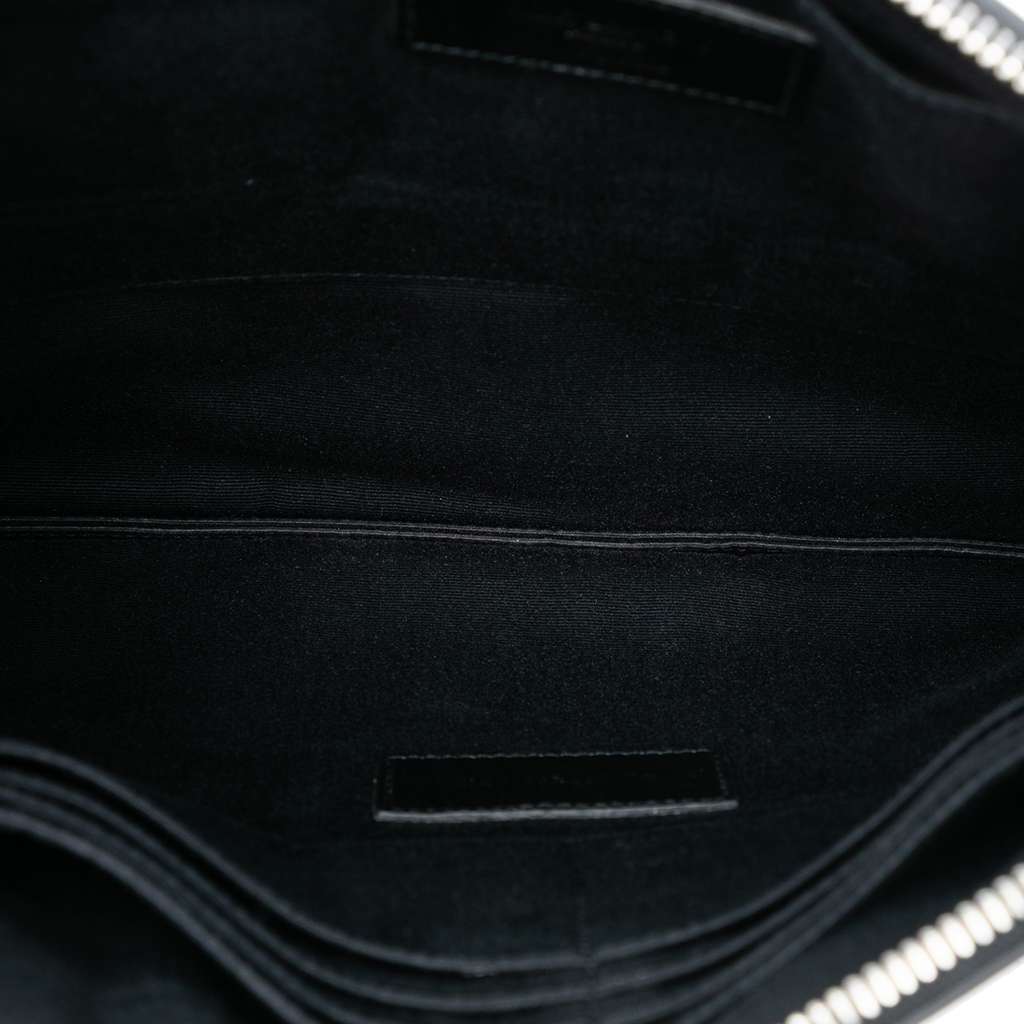 Saint Laurent Studded Leather Clutch Black Leather Good condition - Model View