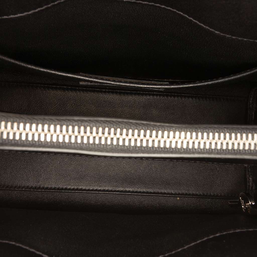 Saint Laurent Baby Leather Patch Embellished Sac De Jour Satchel Black Leather Good condition - Model View