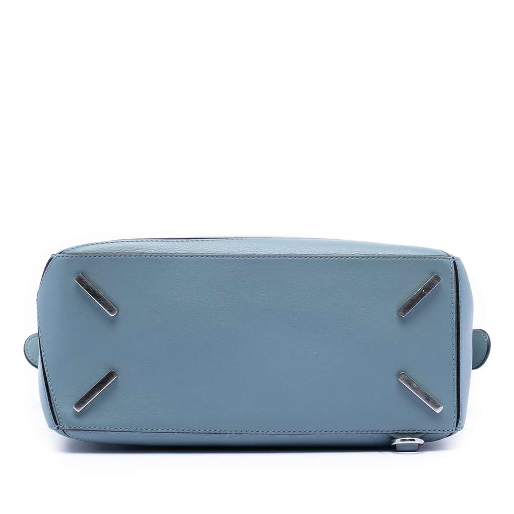 Loewe Medium Calfskin Puzzle Satchel Blue Leather Good condition - Inside View