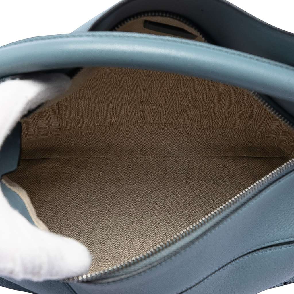 Loewe Medium Calfskin Puzzle Satchel Blue Leather Good condition - Model View