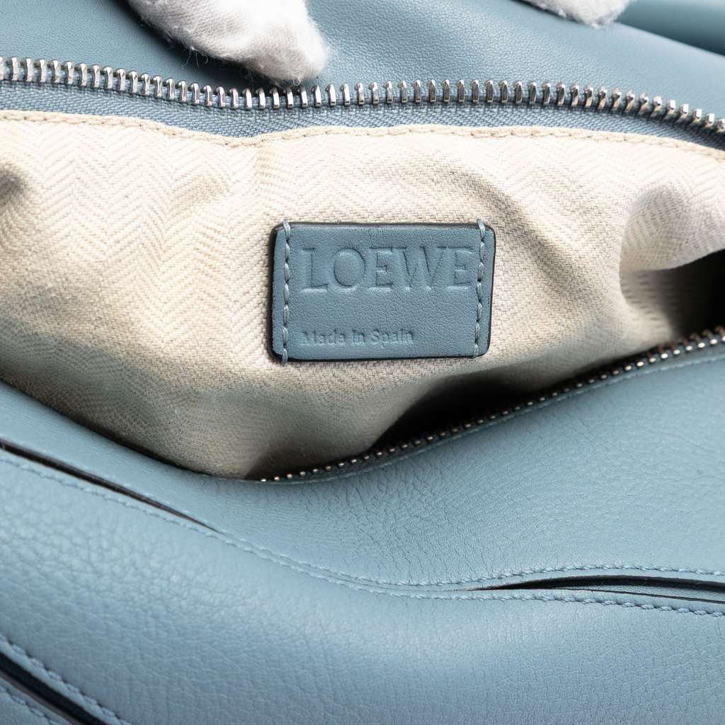 Loewe Medium Calfskin Puzzle Satchel Blue Leather Good condition - Box View