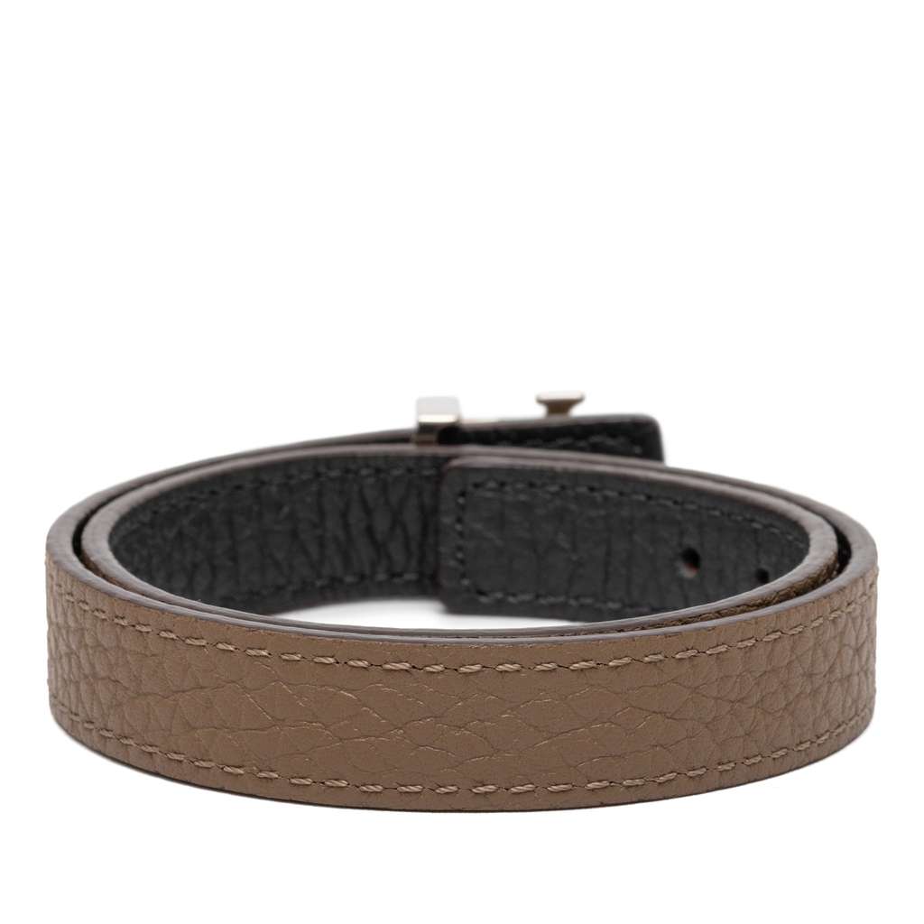 Louis Vuitton Bicolor Taurillon LV Initiales Reversible Bracelet Brown Leather Good condition - Inside View