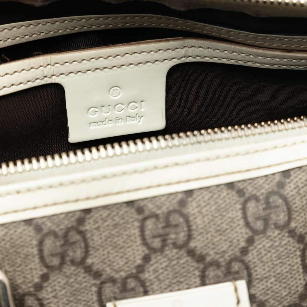 Gucci Medium GG Supreme Joy Boston Bag Brown Canvas Good condition - Box View