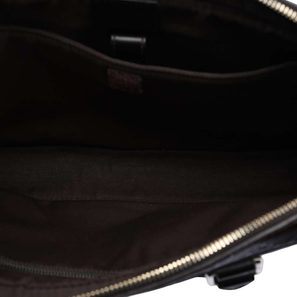 Gucci Medium Leather Diamante Bright Business Bag Brown Leather Good condition - Model View