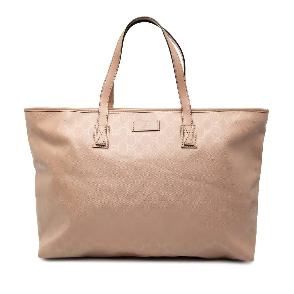Gucci Large GG Imprime Joy Tote Brown Canvas Very good - Front View