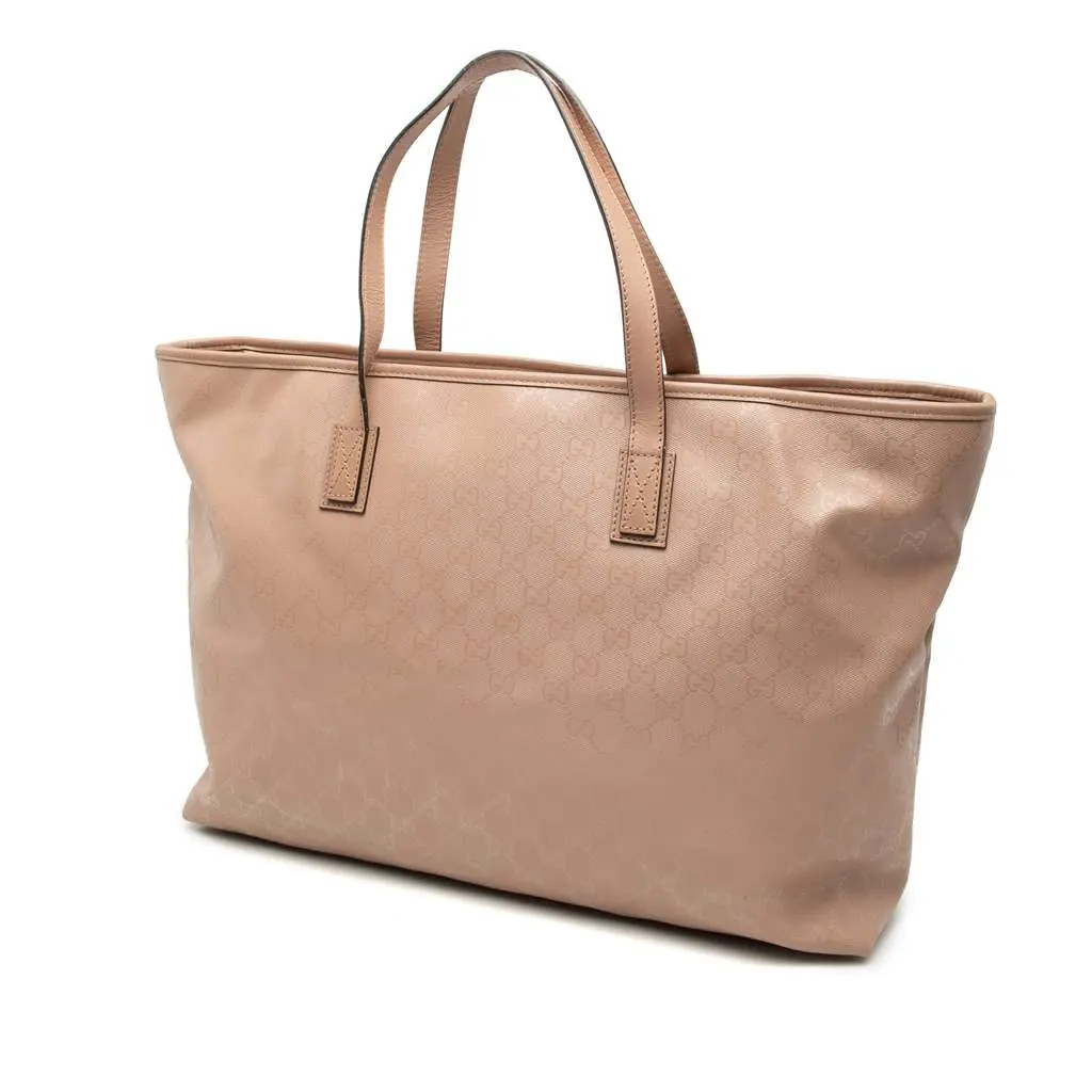 Gucci Large GG Imprime Joy Tote Brown Canvas Very good - Back View