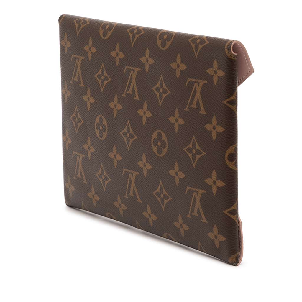 Louis Vuitton Monogram Pochette Kirigami GM Brown Good condition - Back View